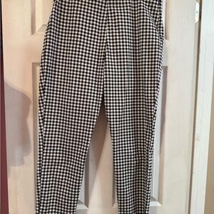 Old Navy Women's Black and White Checkered Chinos